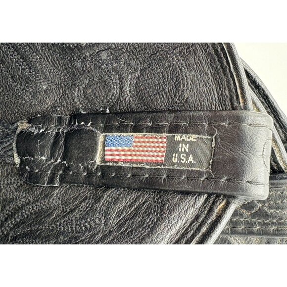 DAN POST Women's Cowboy Boots Black Snip On Pointed Toe Size 6M USA Great GUC - Picture 4 of 12